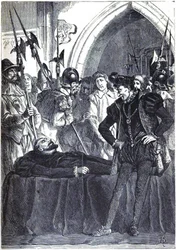 Philipp Lang Mocks the Corpse of the Beheaded Field Marshal Russworm
